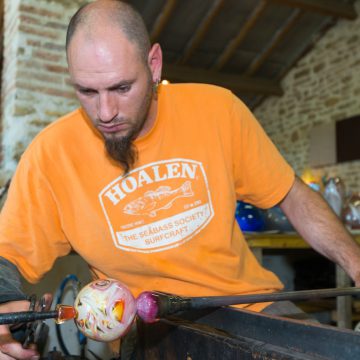 Verrier d'art de Bourgenay &agrave; Talmont-Saint-Hilaire