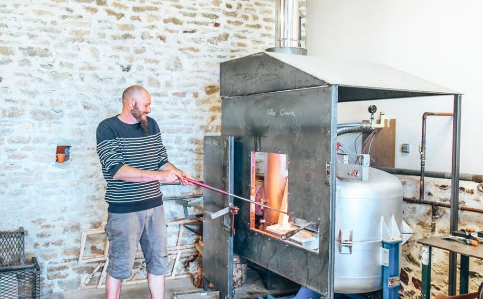 Valerien d&eacute;monstration souffleur verre &agrave; Bourgenay