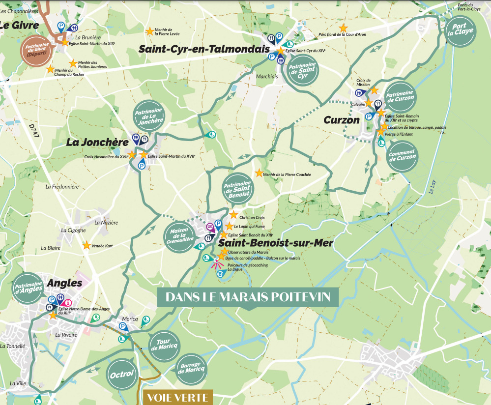 Ca roule dans le marais poitevin